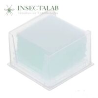 Cubreobjeto de vidrio cuadrado transparente 22x22 mm